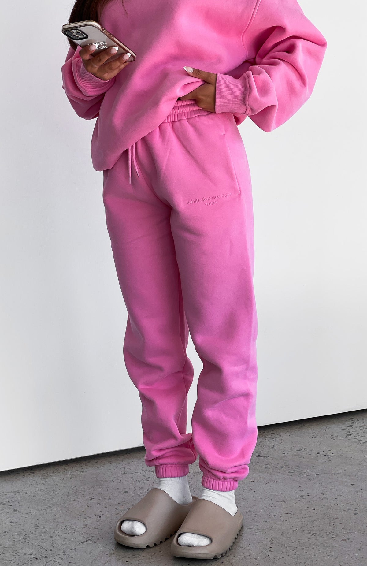 Future Forward Sweatpants Candy Pink - WHITE FOX