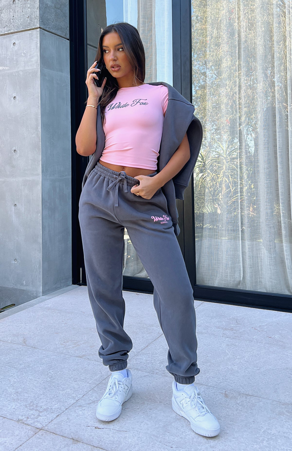 Season 7 Sweatpants Monument - WHITE FOX