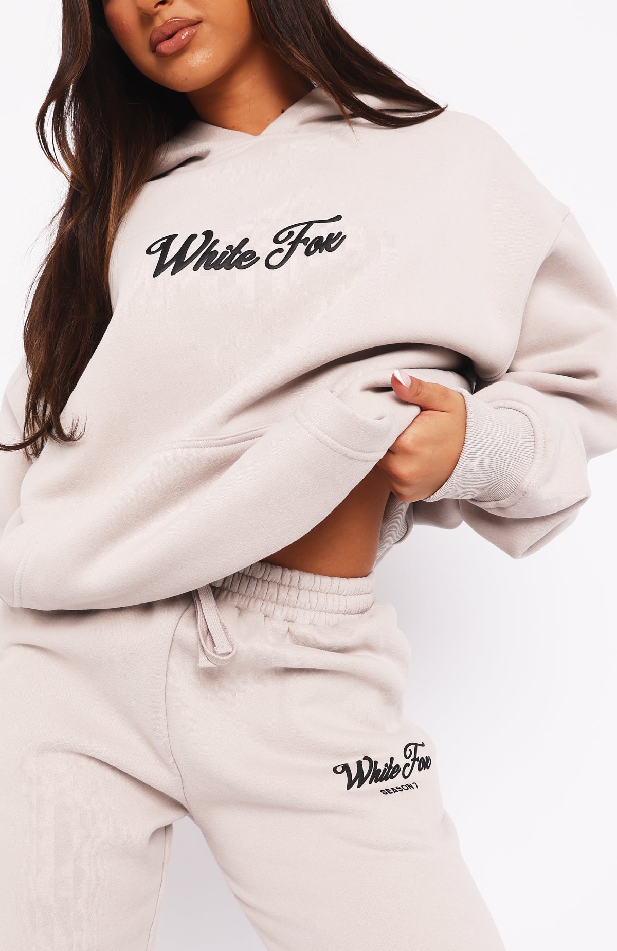 Season 7 Oversized Hoodie Overcast - WHITE FOX