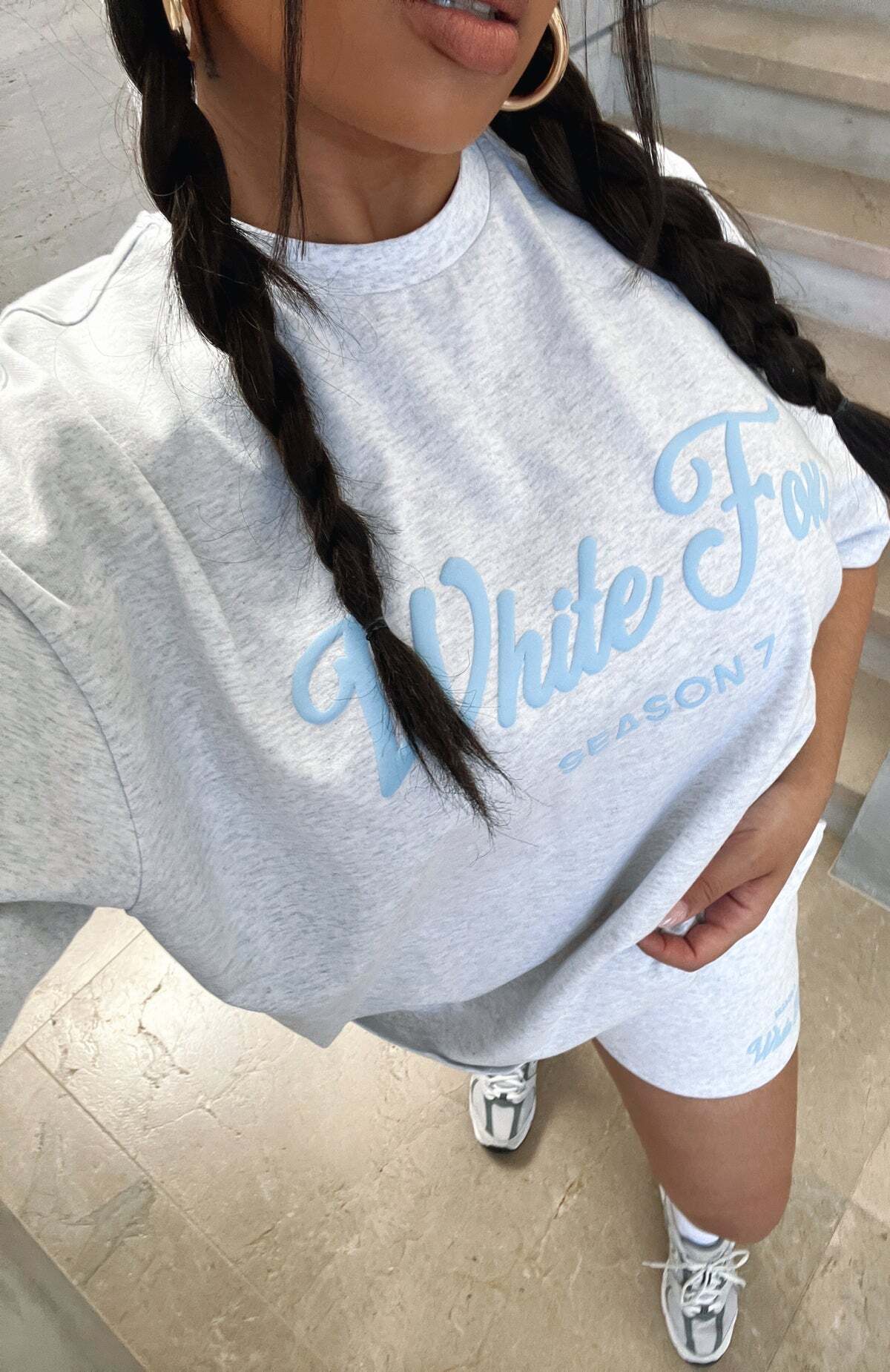 Season 7 Oversized Tee Dawn - WHITE FOX