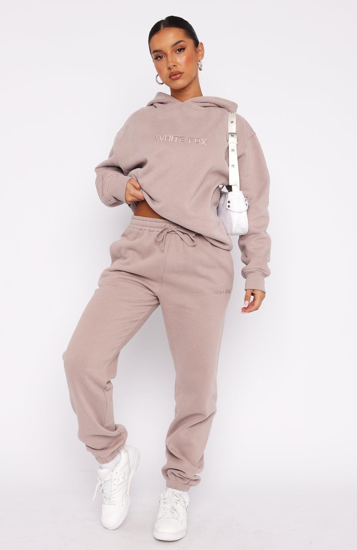 Stay Lifted Sweatpants Cinnamon - WHITE FOX