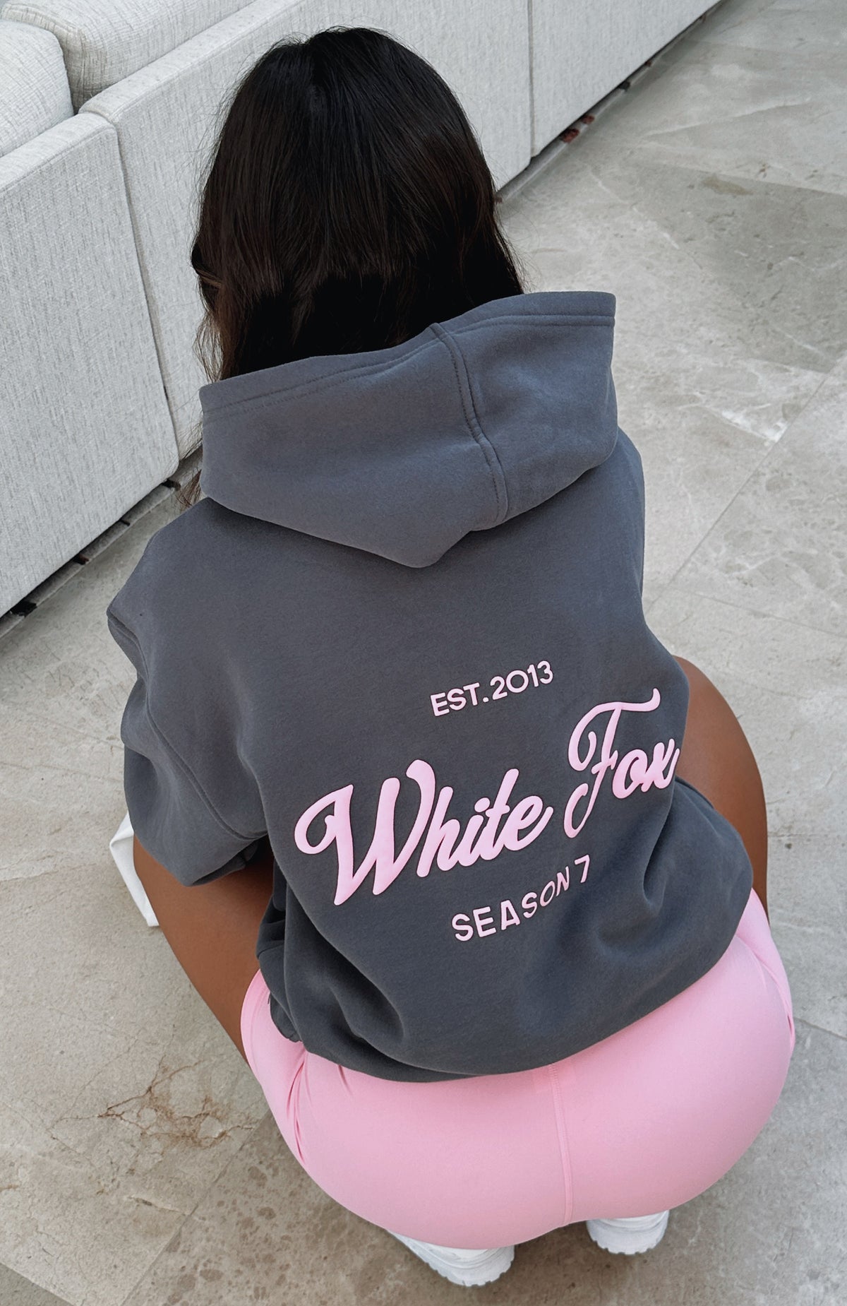Season 7 Oversized Hoodie Monument - WHITE FOX