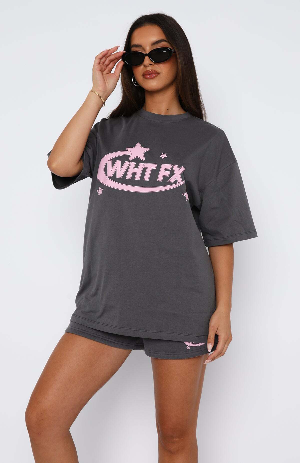 The Main Star Oversized Tee Volcanic - WHITE FOX