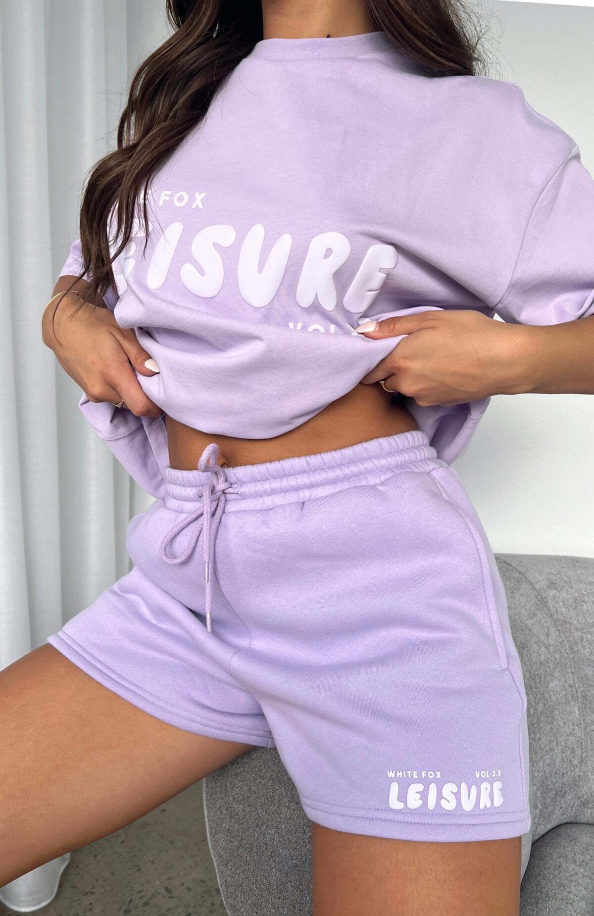 Leisure Series Lounge Shorts Lavender - WHITE FOX