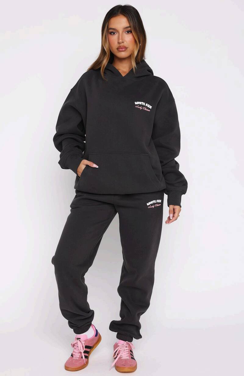 Lucky Thirteen Cheyenne Sweatpants Charcoal - WHITE FOX