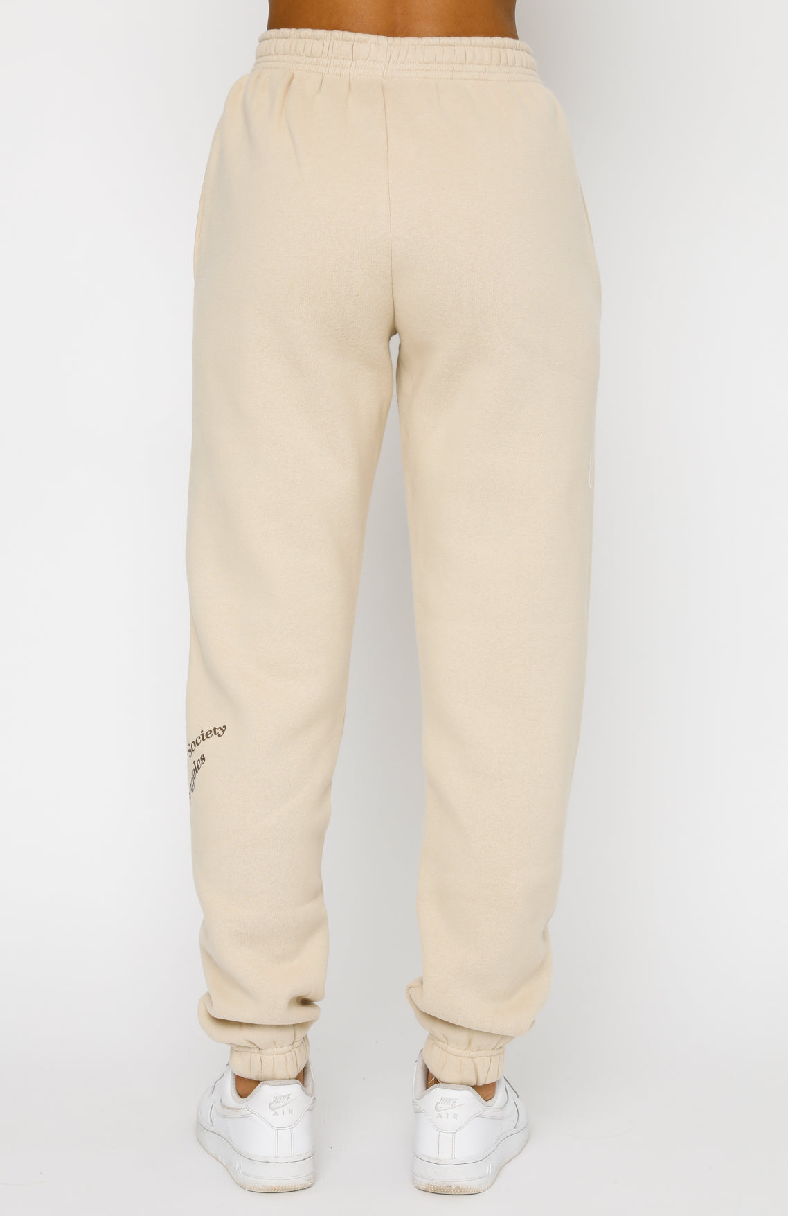 Can't Get Enough Sweatpants Sand - WHITE FOX