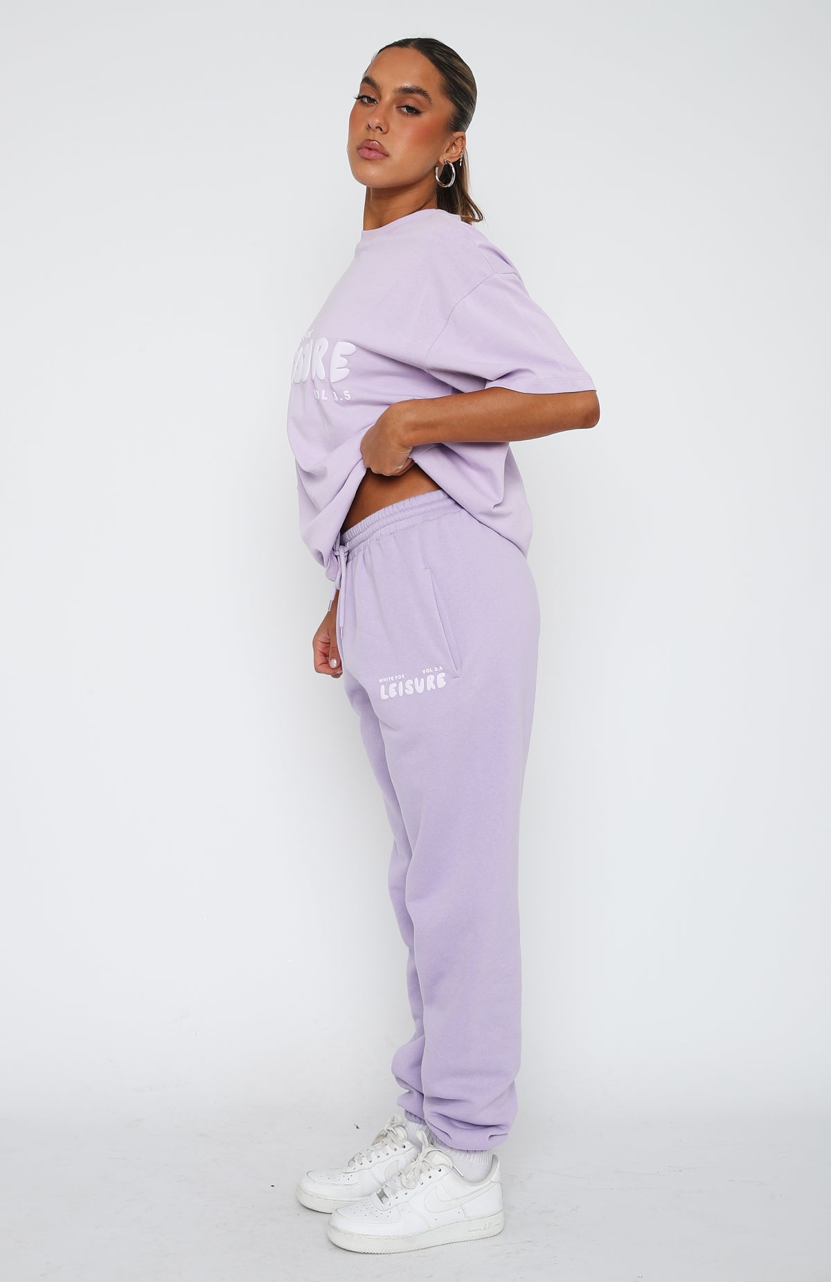 Leisure Series Sweatpants Lavender - WHITE FOX