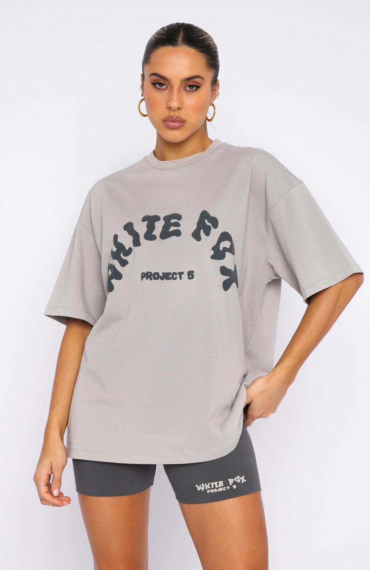 Project 5 Oversized Tee Lunar - WHITE FOX
