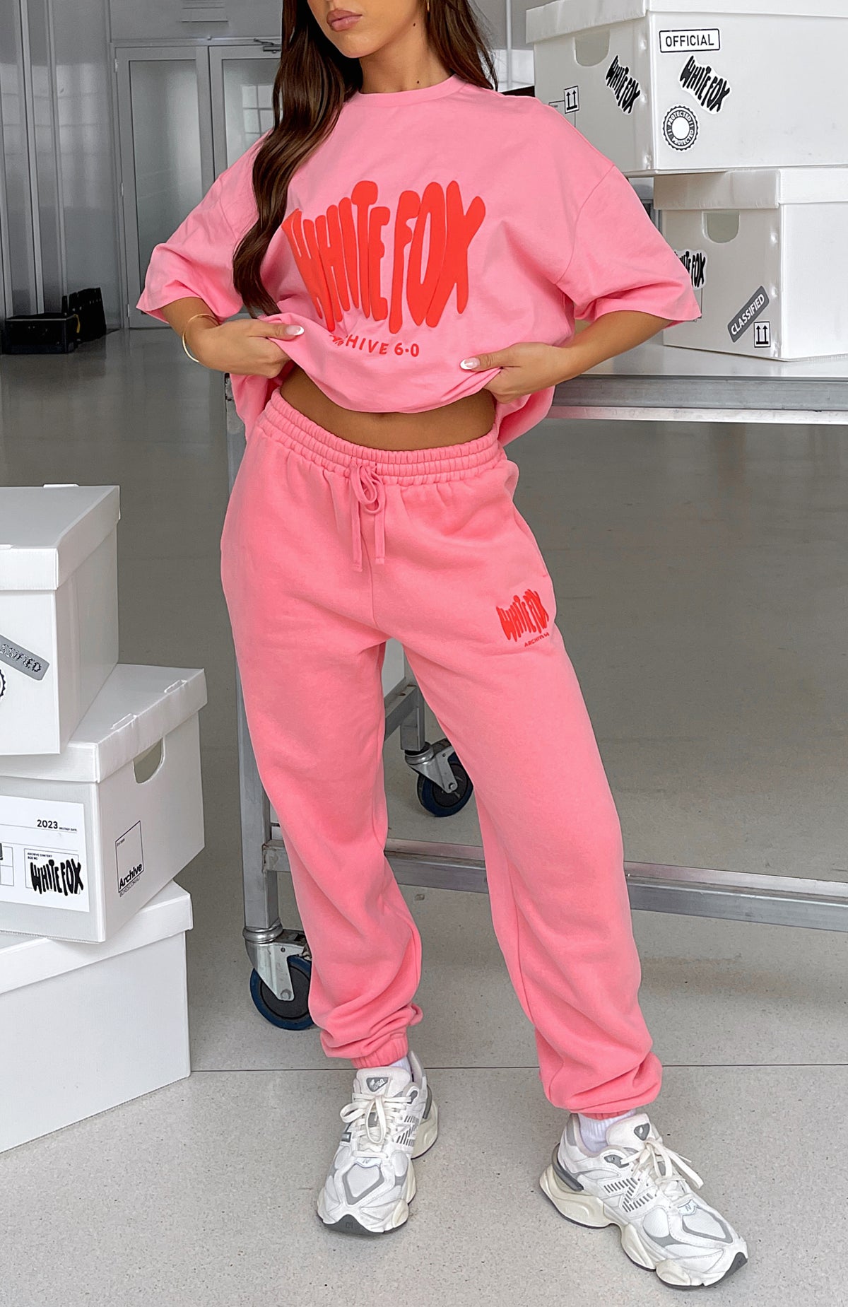 Archive 6.0 Sweatpants Melon - WHITE FOX