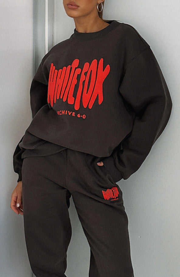 Archive 6.0 Oversized Sweater Lava - WHITE FOX