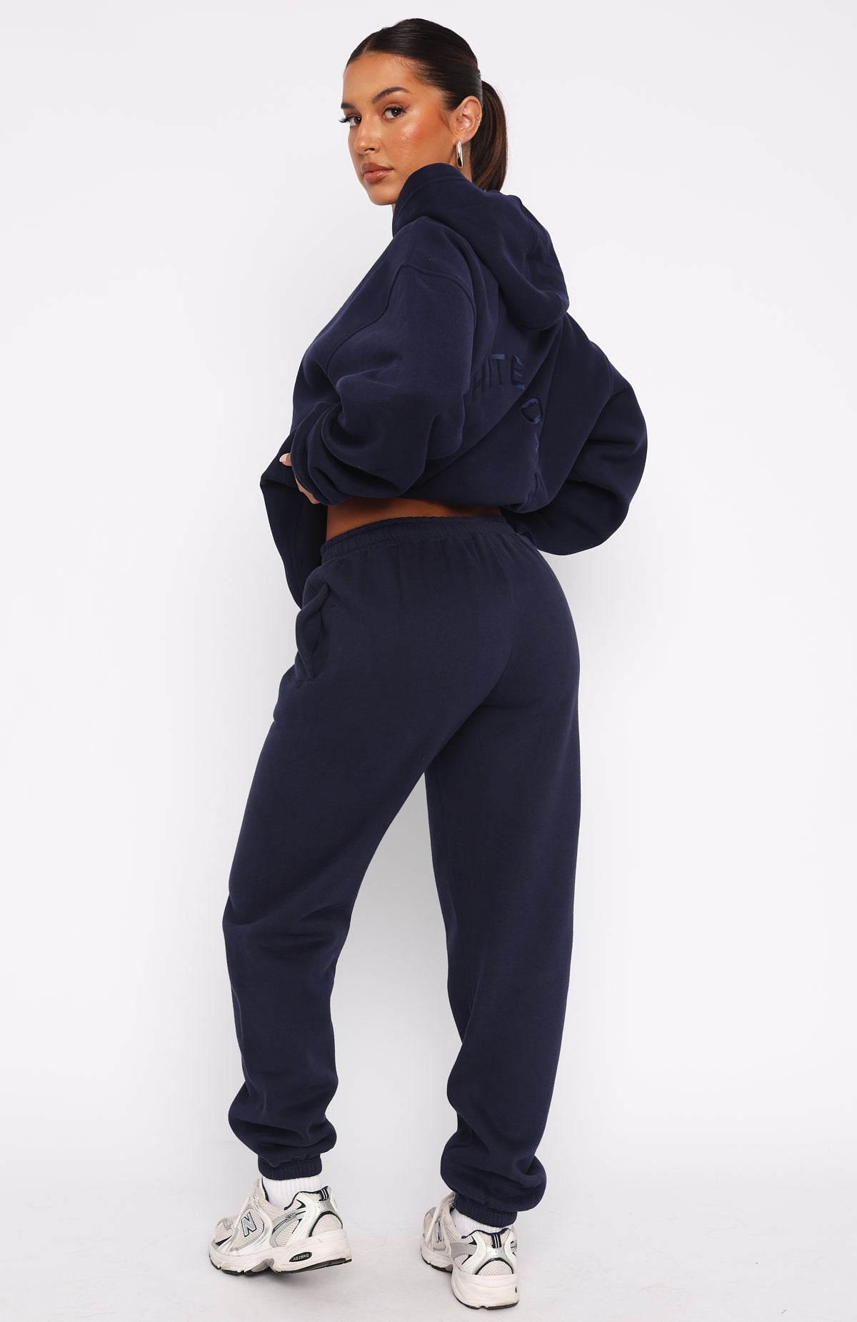 Stay Lifted Sweatpants Navy - WHITE FOX