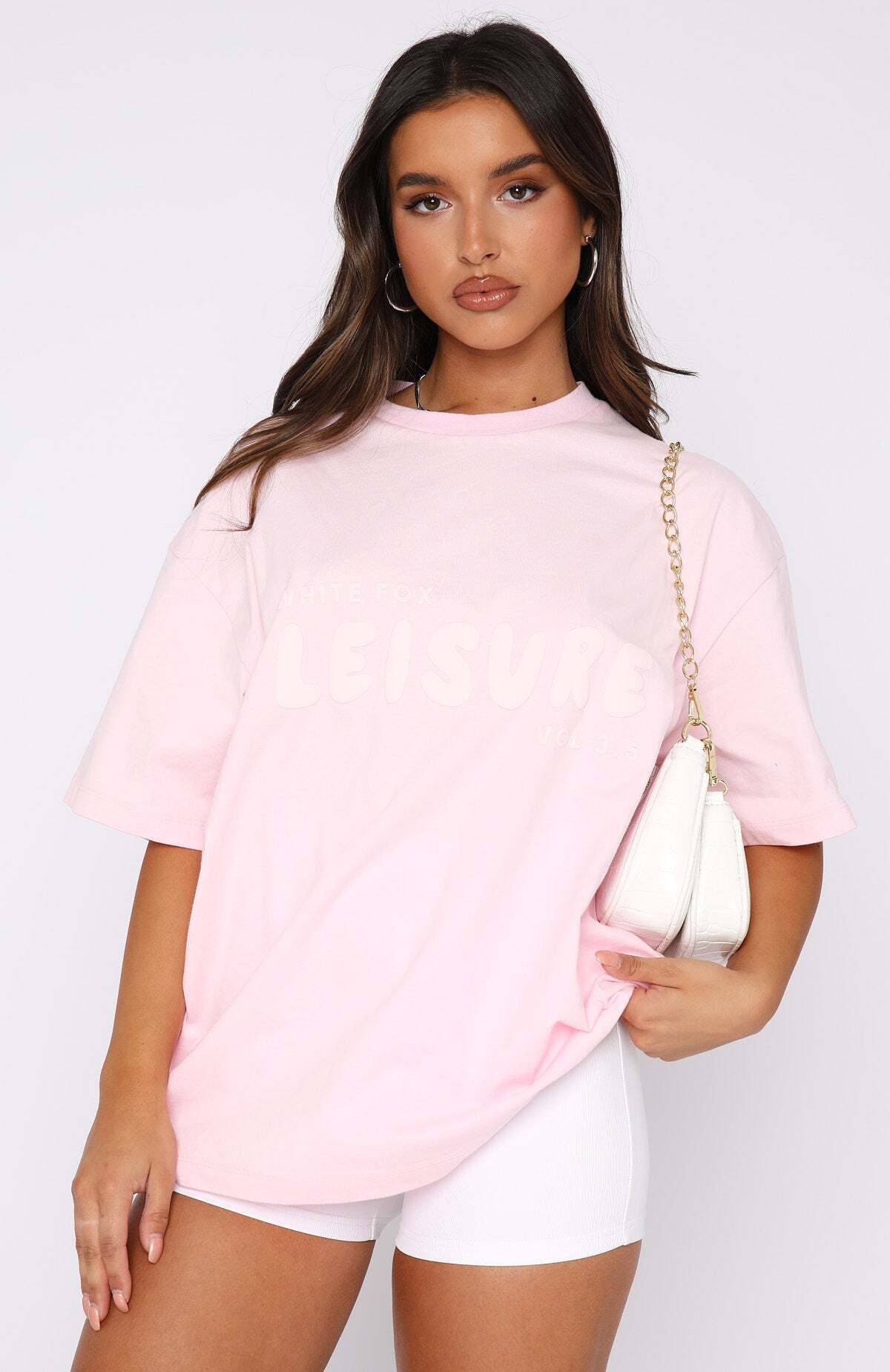 Leisure Series Oversized Tee Posy - WHITE FOX