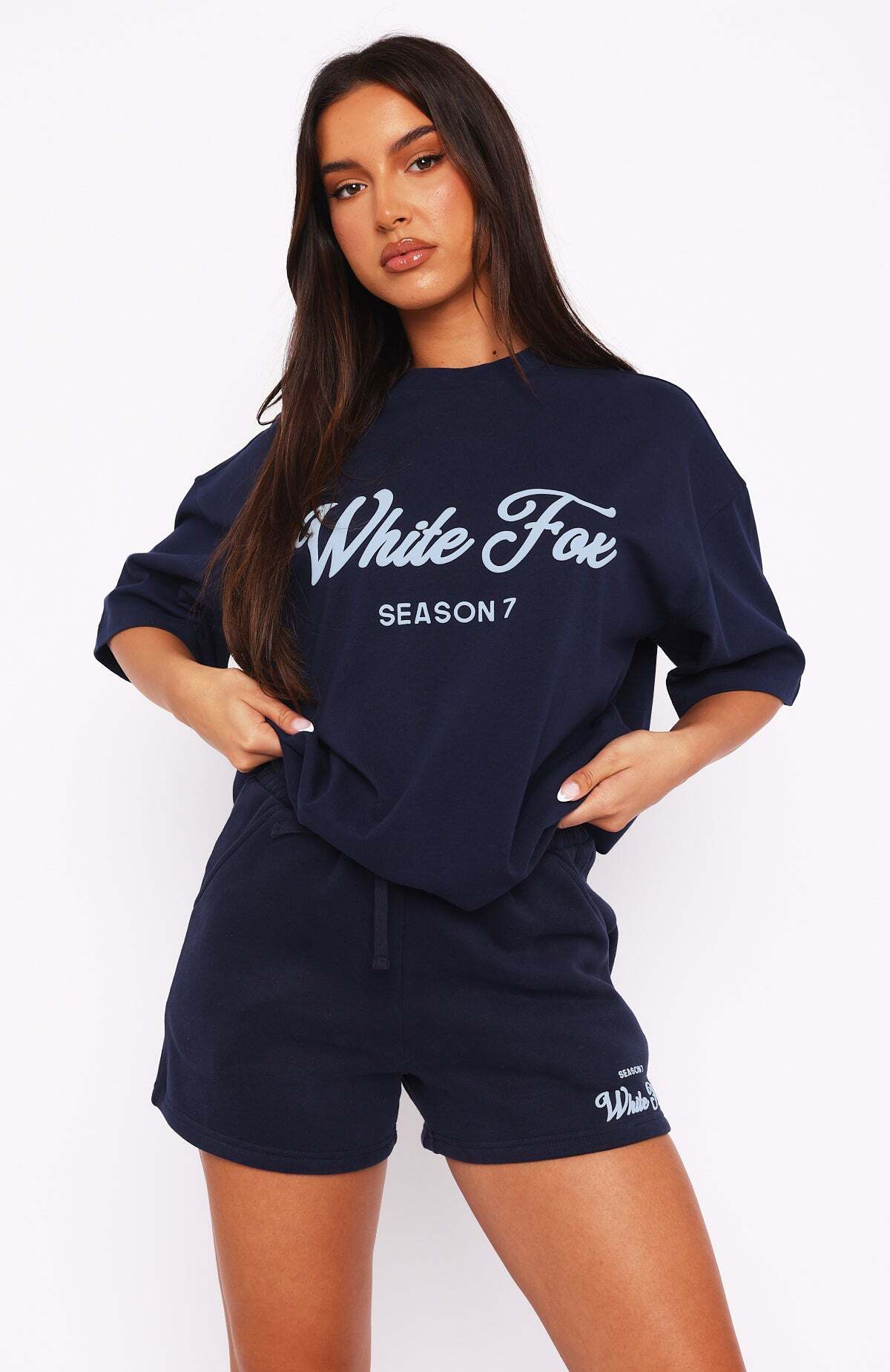 Season 7 Oversized Tee Deep Sea - WHITE FOX