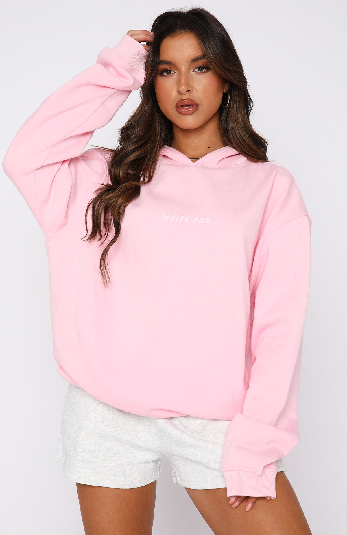 Leisure Series Oversized Hoodie Posy - WHITE FOX