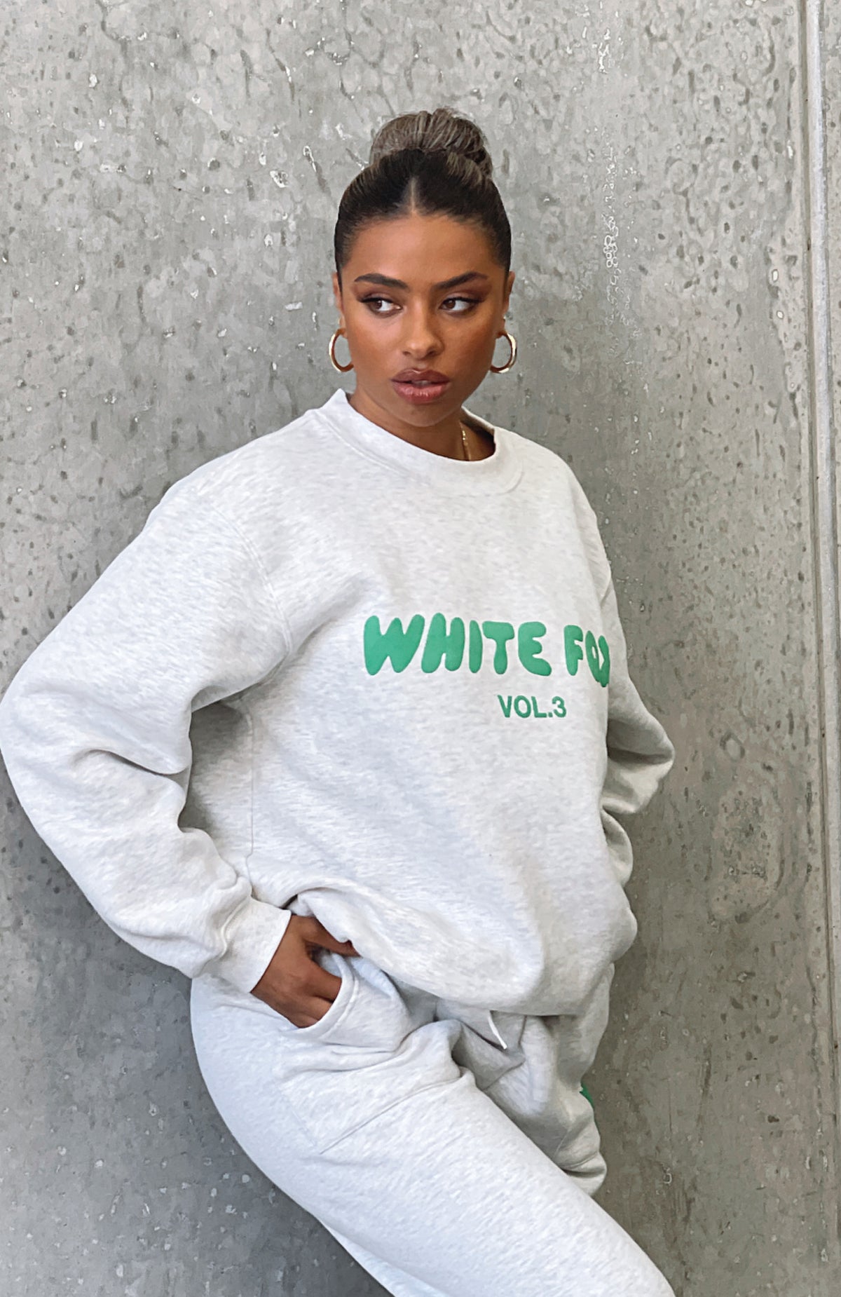 Offstage Sweater Glacier Grey - WHITE FOX