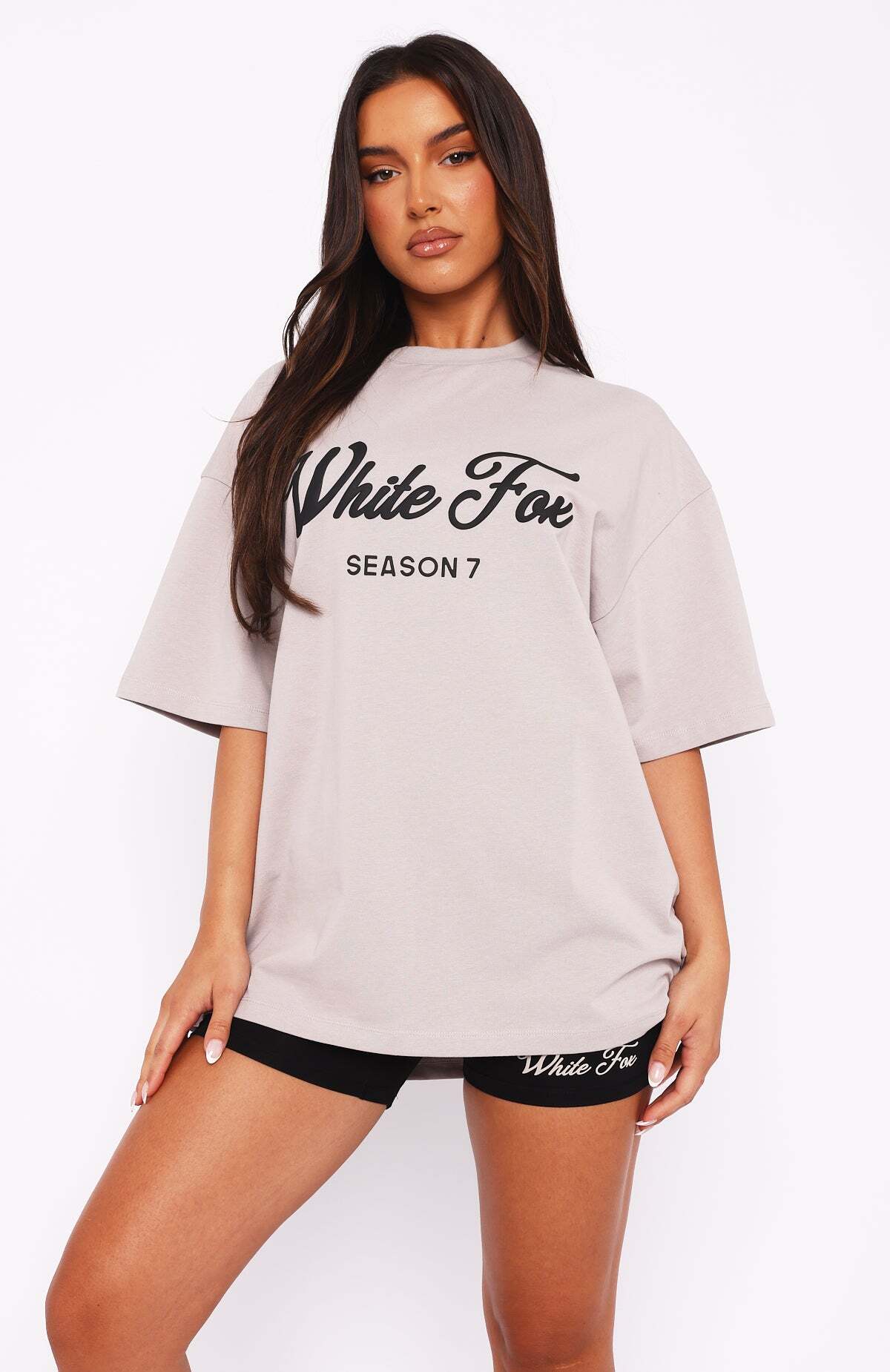 Season 7 Oversized Tee Overcast - WHITE FOX