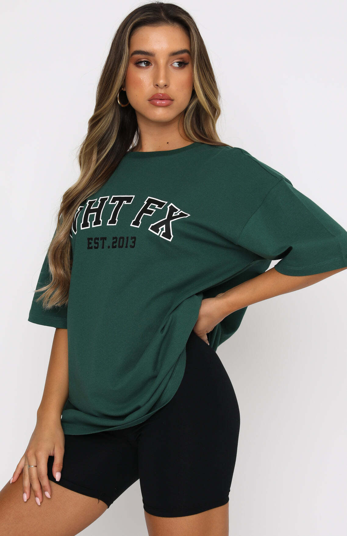 Varsity Tee Green - WHITE FOX