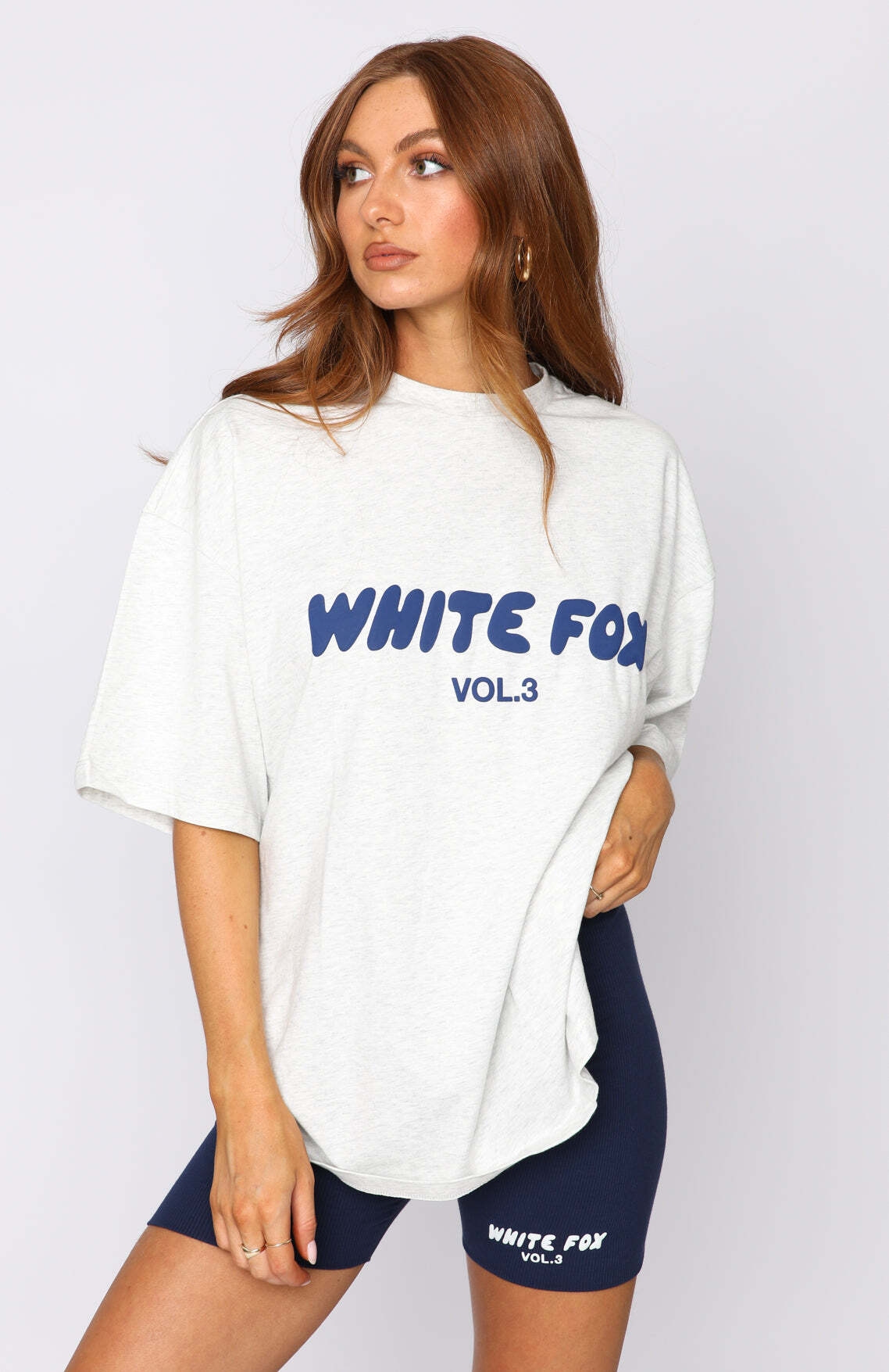 Offstage Oversized Tee Mineral Grey - WHITE FOX