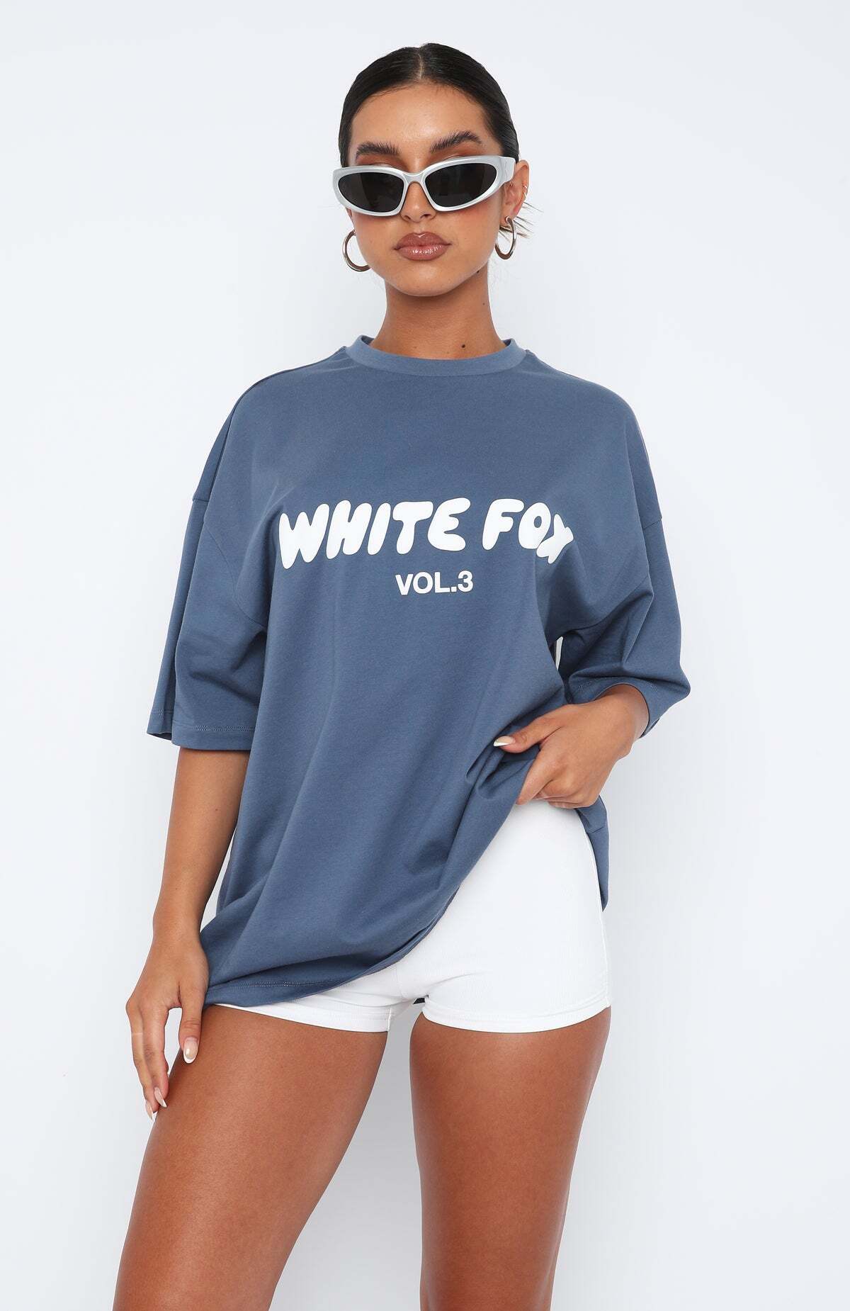 Offstage Oversized Tee Ocean - WHITE FOX