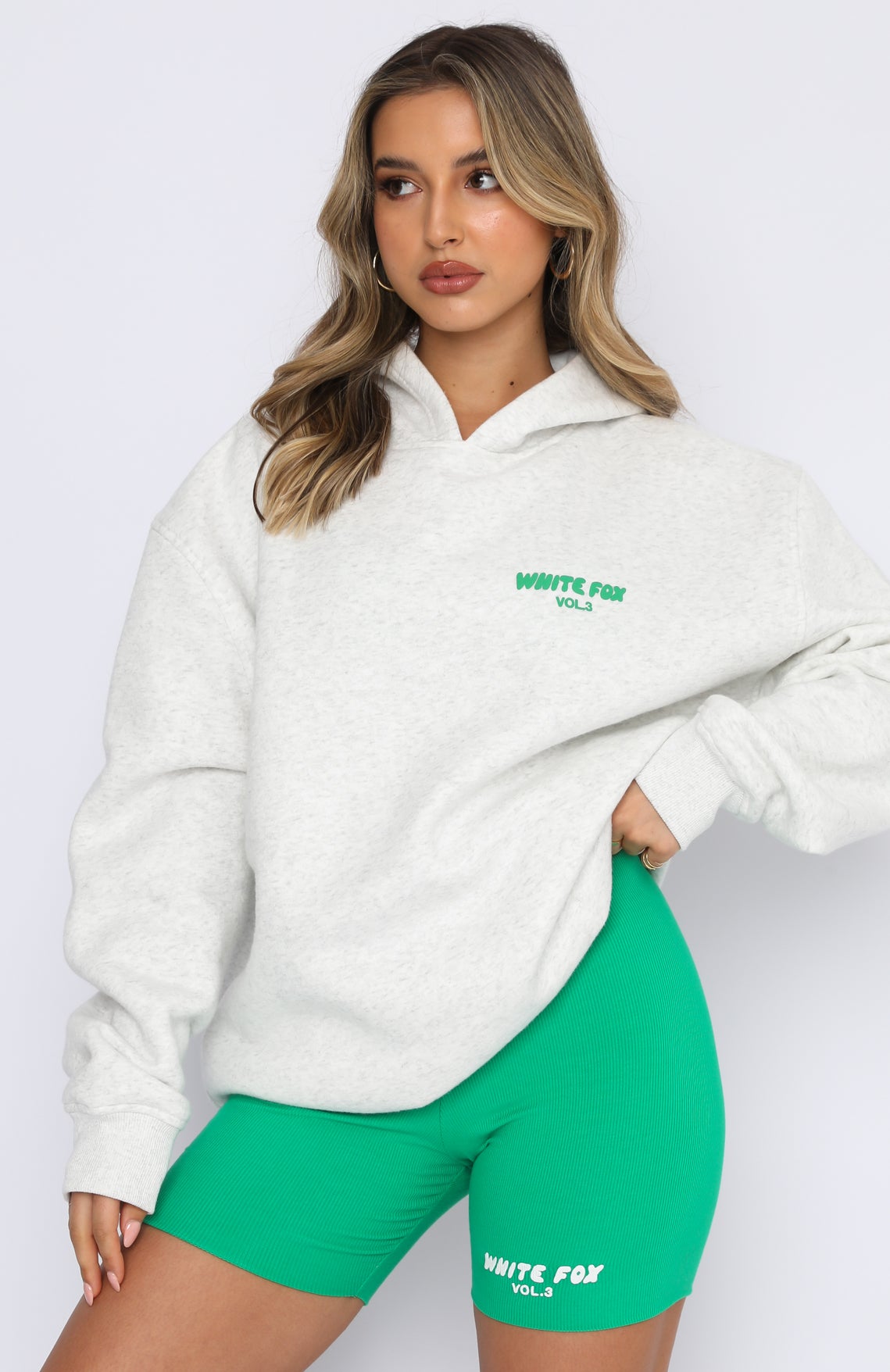 Offstage Hoodie Glacier Grey - WHITE FOX