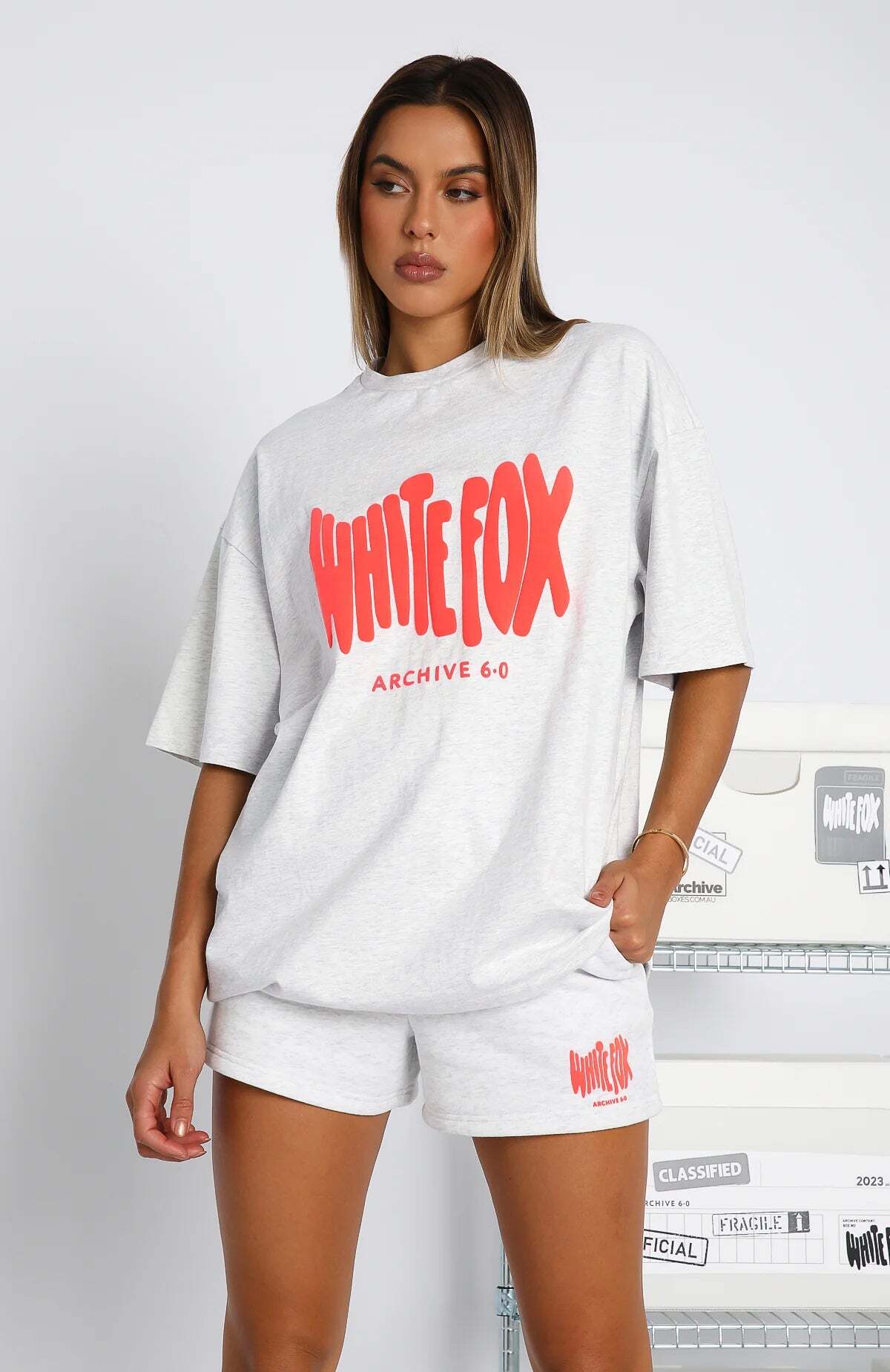 Archive 6.0 Oversized Tee Cloudburst - WHITE FOX
