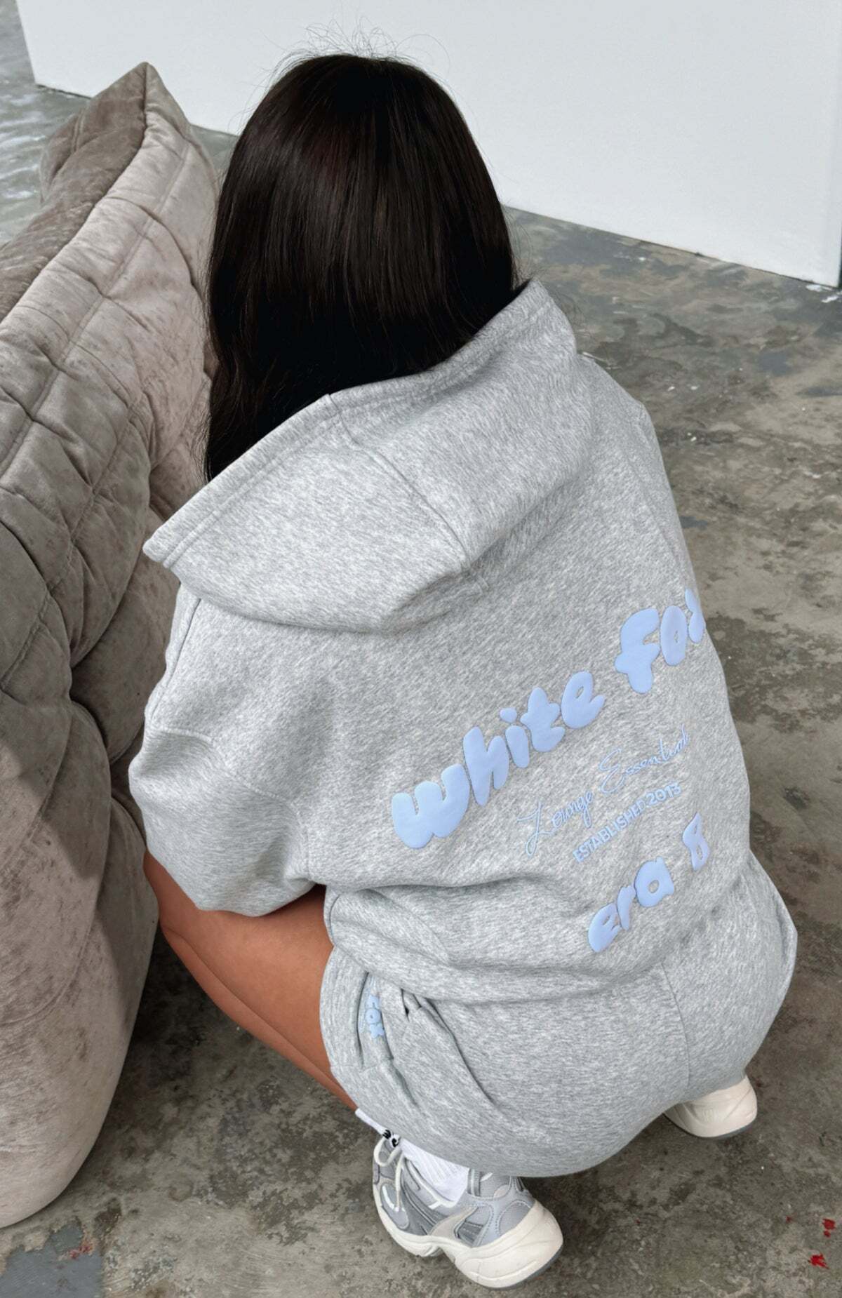 Era 8 Oversized Hoodie Skymelt - WHITE FOX