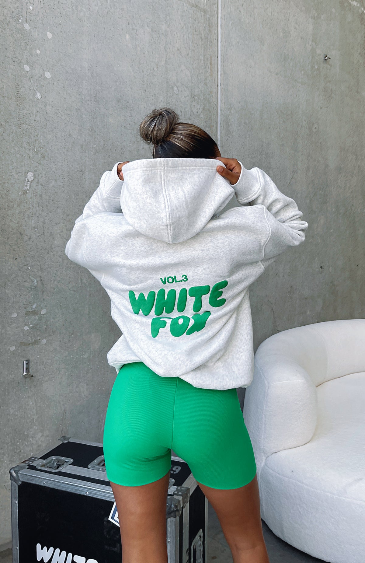 Offstage Hoodie Glacier Grey - WHITE FOX