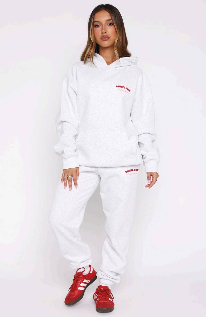 Lucky Thirteen Cheyenne Sweatpants Grey Marle - WHITE FOX