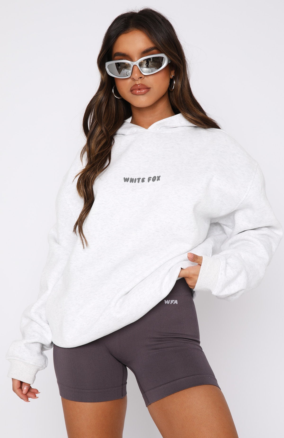 Leisure Series Oversized Hoodie Glacier Grey - WHITE FOX