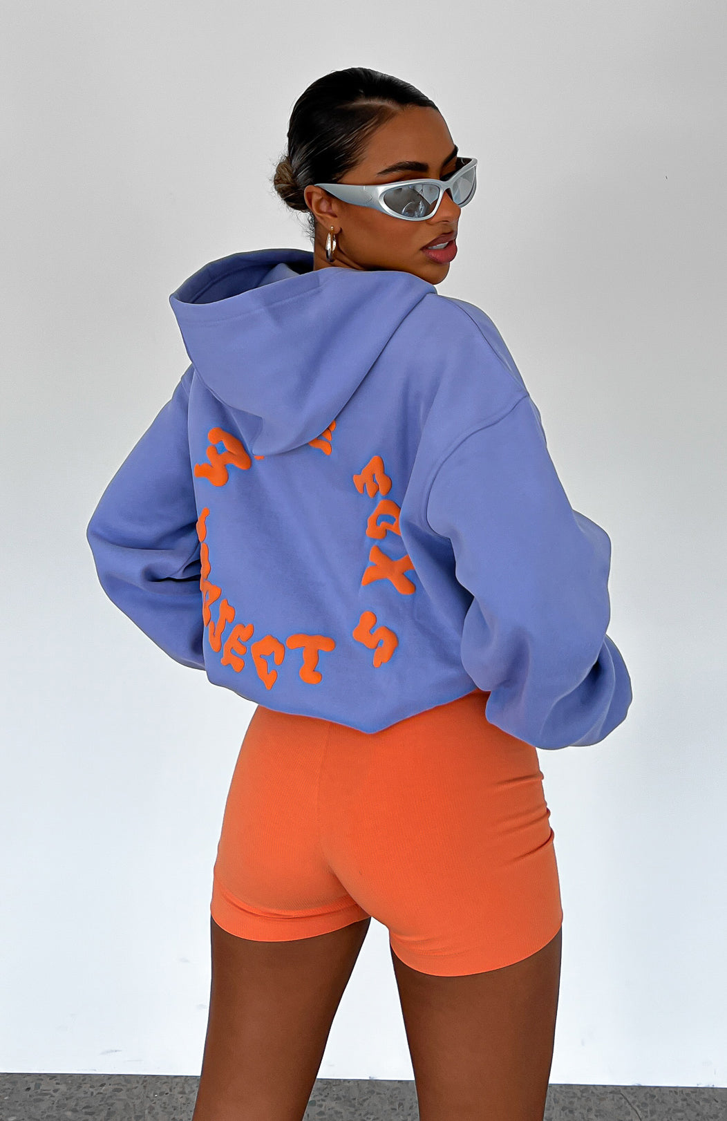 Project 5 Oversized Hoodie Grape - WHITE FOX
