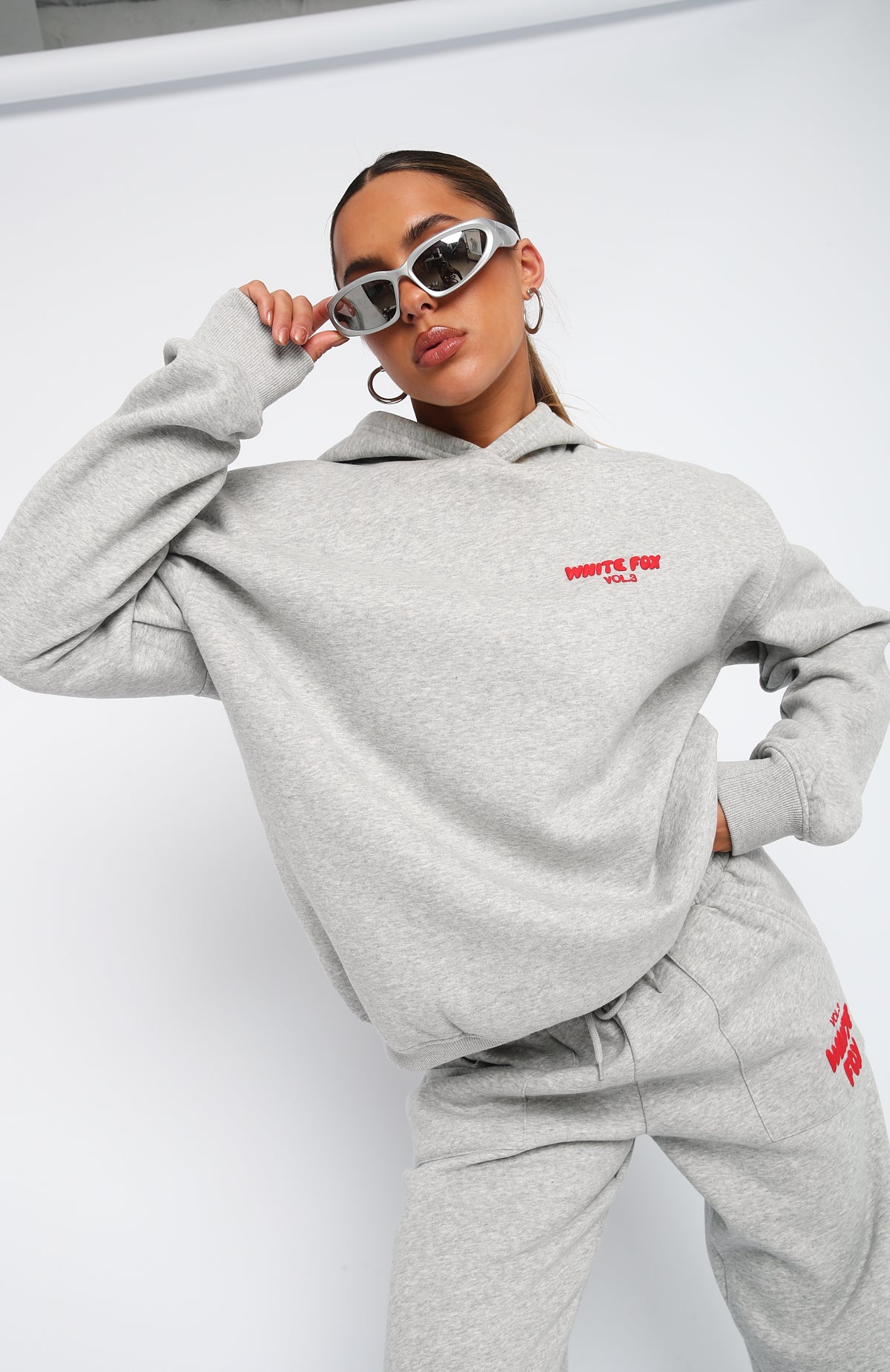 Offstage Hoodie Alloy Grey - WHITE FOX