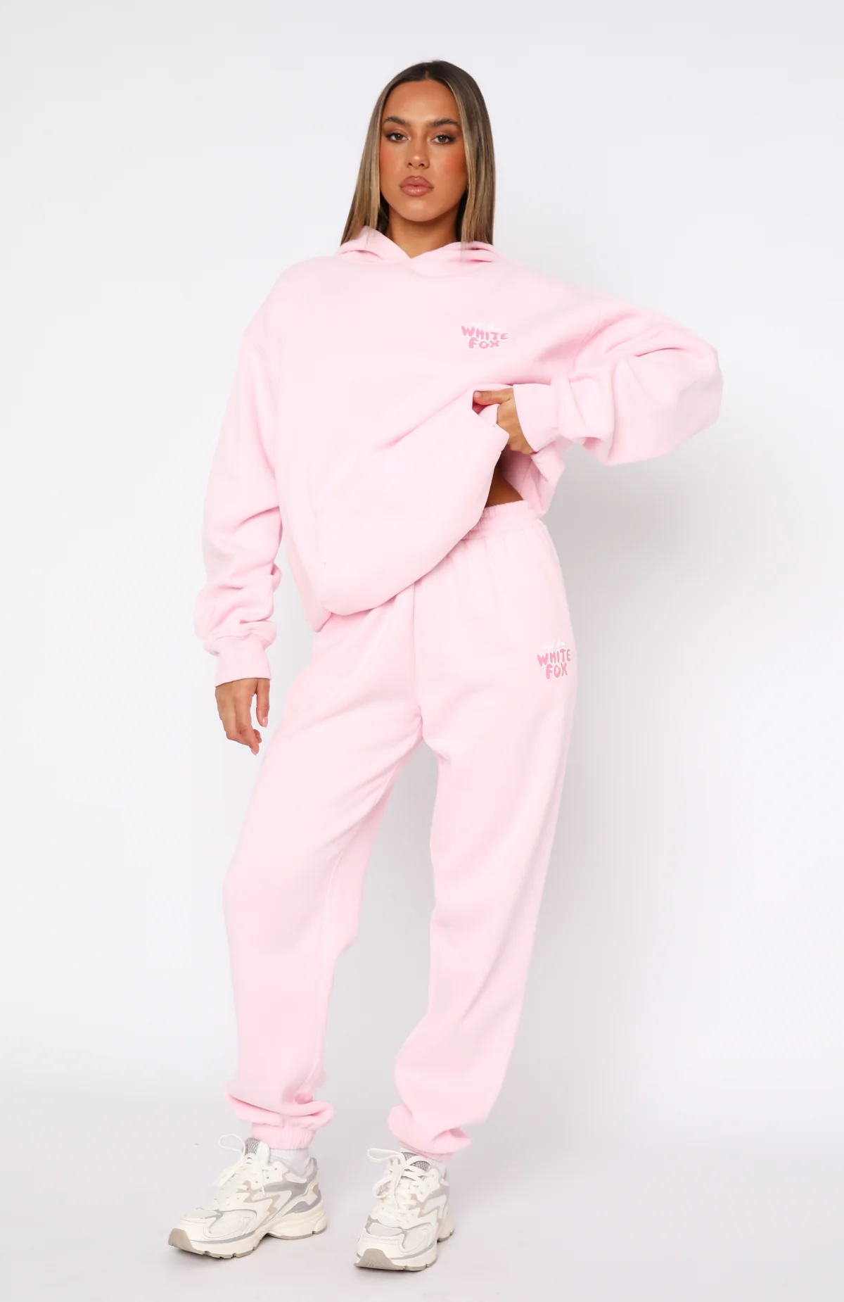 With Love Always Sweatpants Baby Pink - WHITE FOX