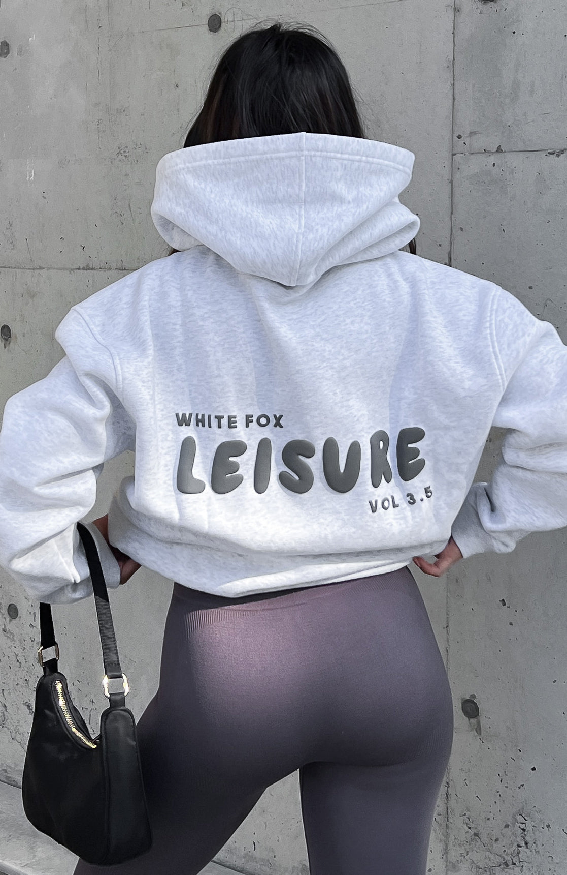Leisure Series Oversized Hoodie Glacier Grey - WHITE FOX