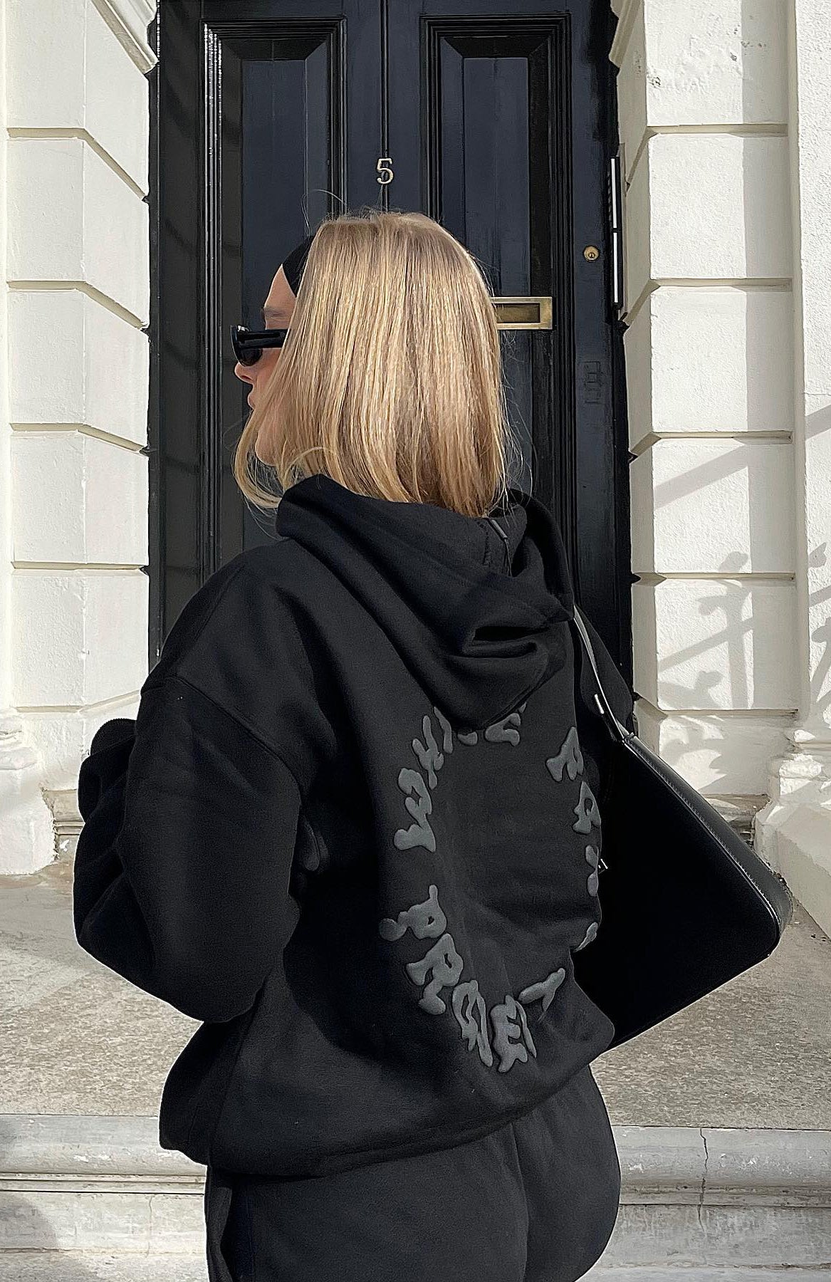 Project 5 Oversized Hoodie Ink - WHITE FOX